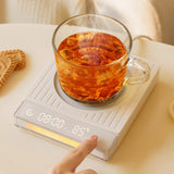 50W Electric Mug Warmer Cup Heater with 4 Gear Temperature Control Hot Plate Coaster Heating for Milk Coffee Home Office 220V