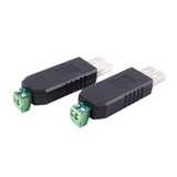6X PC USB To RS485 RS485 Interface Converter Serial Adapter Compatible + PLC
