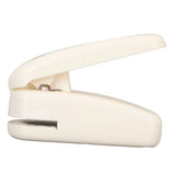 Ring Shape Hole Punch Compact Size White Portable Hole Punch Ergonomic Handle Foldable Design Lever Action Craft Punch