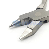 N Lab Ultility Bird Beak Plier Heavy and Serrated Jaw Instruments Wire Bending for Max 0.9mm Wire Laboratory Instruments Tools