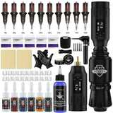Men's Tattoos Machine Cartridges Tattoo Guns Full Kits Wireless Permanent Makeup Kit Full Sets Long Lasting Tattoos Accessories