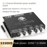 S350H 2.1 channel Bluetooth amplifier TPA3251 subwoofer 220W*2+350W desktop power amplifier