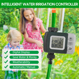 Digital Automatic Watering Timer with Rain Delay Grey& Dark Green G3/4 US G1/2 EU UK Optional ABS Digital Display 2*1.5V AA