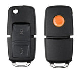 10X For Xhorse XKB508EN Wire Universal Remote Key 2 Button Fob For VW B5 Style For VVDI Key Tool