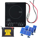 DC Induction Cooktop 24V/48V – Solar & Battery Compatible, Drop-In Stove for Indoor/Outdoor Use | Portable for US Market