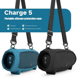 Silicone Bluetooth Speaker Case Adjustable with Shoulder Strap Protective Cover Shockproof Dirt-proof Speaker Accessories
