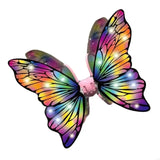 2025 New Light Up Butterfly Wing Costume with Light and Music Children Electric Butterfly Wing for Kid Birthday Halloween