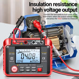 MH13 Megohm Meter Tool Ohm Tester Digital Multimeter Insulated Ground High Voltage 2000 Count Resistance Tester
