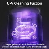 Ultrasonic Retainer Cleaner Machine With UV Lamp For Jewelry Dentures And Knives Forks Household Ultrasonic Cleaner EU EU P