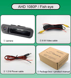Reverse Camera For Ford Focus 2 3 2C 3C SE ST Turnier Mk3 2014 Escort 2015 AHD 1080P 170° Trunk Handle Parking Rear View Camera