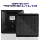 5W 6V 12V Output 6000mAh Solar Panel for Cellular Wild Game Trail Cameras, Built-in Rechargeable Battery, Solar Charger Kits