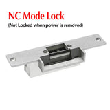 12V Stainless Steel Electric Strike Lock NC mode Door Access Control System Fail Secure