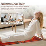 Far Infrared Heating Mat with Germanium Tourmaline Stones Hot Stone Massage Therapy Foldable Design for Home Office Travel Relax