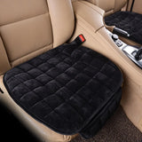 Winter Warm Plush Anti Slip Car Seat Cover Plaid Cushion Seat Protector