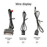 New 1To8 4Pin Cooling Fan ARGB High Air Volume Temperature Controller 5V 3 in 1 RGB Controller
