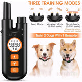 Dog Training Collar with Remote Control, 1300Ft, 3 Training Modes, Beep, Vibration, Shock, Rechargeable Electric Shock Collar