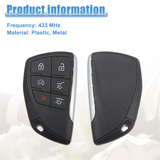 Smart Key Fob Remote For Suburban Tahoe YGOG21TB2 Keyless Entry Remote Control 49 Chip 6 Button 433 Mhz Accessories