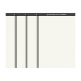4Pcs A5 Notebook 70 Sheet Plastic Transparent Cover Diary Book Thicken Grid/Lined/Blank Planner Notebook School/Office
