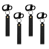 Firefighter & Marine Gear Quick Release Clip Shackle For SCBA Mask - Leather Handles, Stainless Steel Construction