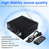 AK55 Audio Amplifier 2.0 Channel HIFI Digital Bluetooth Amplifier USB Digital Amplifier US PLUG