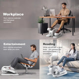 Fully Assembled Compact Elliptical Machine Under Desk Pedal Exerciser with Touch Screen Display Remote Control & Non-Slip Pedals