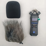 Original Zoom H1essential  Digital Camera Audio Recorder Stereo Microphone with wind sponge and fur coat gifts