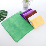 12PCS Colorful Soft Microfiber Hand/Face Towel 30 x 30cm Soft and Thick Pendable Square Towel Fiber Kitchen Cleaning Cloth