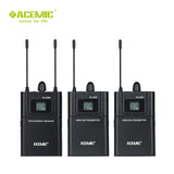 Newest ACEMIC DV-200 Dual channel wireless camera/DSLR microphone system wireless lavalier microphone