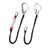 Professional Outdoor High - Altitude Operation Single and Double Hook Elastic Rope Fall - Prevention Buffer Bag Safety Rope