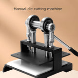 Embossing Plate Die Cutter Heavy-Duty Handmade Leather Cutting Machine,Dual Guide Shafts Die Cut Machine - Various of Materials