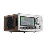 HRD-802 Full-Band Radio With Bluetooth Smart APP Control Dual Speaker System Featuring Wooden Cabinet Signal Repeater