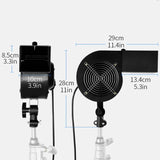 With Stepless Speed Adjustment - Model CF-01, Professional Studio Photography Hair and Fabric Wind Machine