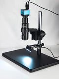 Microscope LED Adjustable Side Light Source – Dimmable 60LED Square Illumination Lamp for Stereo Industrial Microscope