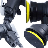 Mini Air Palm Random Orbital Sander Polisher 3 Inch Circle Round Pad 75MM Pneumatic Tools WL-20314