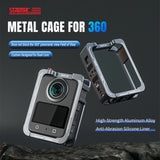 For DJI OSMO 360 Metal Cage Full Protective Frame Quick Release Cold Shoe Mount Rabbit Cage Accessory
