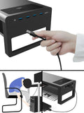 Office Home Aluminium laptop/tablet/Pc riser stand With Usb Hub And 15 Wireless Charge