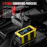 6A 12V Electric Motorcycles Charger Battery Maintainer Trickle Charger Smart Charger Car and Motorcycle Battery Charging Unit