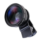2 In 1 Professional Mobile Phone Camera Lenses Magnifiers Clip-on Fish Eye 15X Macro 0.45X Super Wide Angle Lens