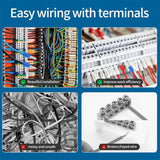 1000PCS Wire Ferrule Kit Copper Crimp Terminals Insulated Pin Cord End Connectors AWG(22 20 18 16 14 12 10 7 5 4 2 1/0 2/0 3/0)
