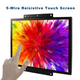 19" 1280x1024 1000nit Industrial Touch LCD Monitor & Speaker VGA DVI Port