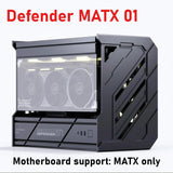 Open-frame PC MATX Case Chassis, All-aluminum CNC Machined Modular Water-cooled MATX Gaming Case. Motherboard Support: MATX Only