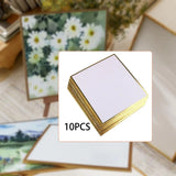 10Pcs Shikishi Boards Multifunctional Square Arts and Crafts Supplies Washi Paper Artist Signature Boards for Autographs Cosplay