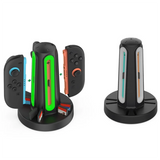 GW-4In1 Charging Dock For Switch 2 Controller Charging Station Card Storage Base With 360° LED Indicators For NS Switch 2