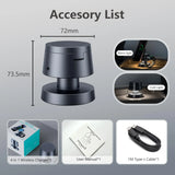 For IPhone 16 Pro Max 4 in 1 Wireless Charging Station Cube with Night-Lamp for MagSafe Charger for Apple IWatch Ultra, Airpods