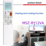 For Mitsubishi For MSZ-RY12VA ZH21AS 302F Air Conditioner Replacement Remote Control A/C MSZ-RY12VA