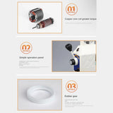 2025  Tool feeder X-Axis Power Feed Table Milling Drive Feed Kit for Milling Power Feeder 220V 90W