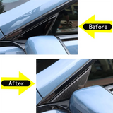 A-Pillar Triangle Cover Trim For BMW 8 Series G14 G15 G16 2019-2022 Carbon Fiber