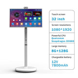 factory price 32 inch portable touch screen smart tv 8+128G wifi Screen casting 8 core stand By me screen remote control