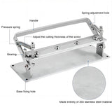 1Set 200MM All Stainless Steel Leather Thinning Machine Leather Art Tools DIY Vegetable Tanned Leather PPeeling Machine