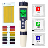 5 IN 1 PH Temperature TDS EC Salinity Meter Digital Waterproof With Automatic Calibration Function Water Quality PH Tester
